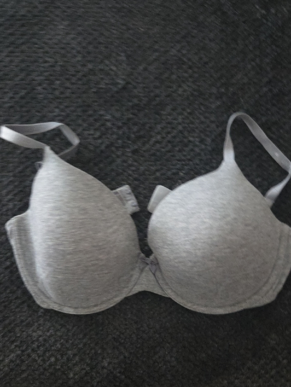 Victoria's Secret Light Gray Padded T-Shirt Bra